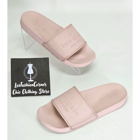 Kate Spade Women's Muted Pink Rubber Slide-On Sunny Sandals Size 5 2063 - Picture 5 of 16